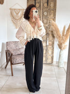 Blouse Francesca - Dentelle beige