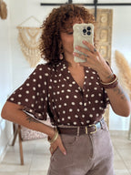 Blouse Zelie - Pois chocolat