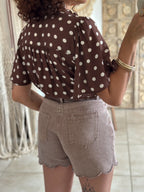 Blouse Zelie - Pois chocolat