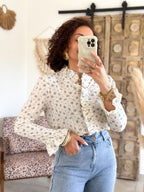 Blouse Altea - Fleurie bleu