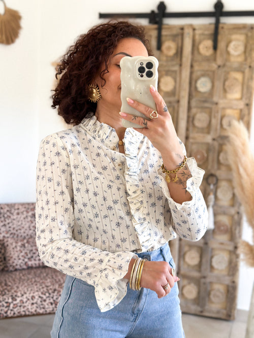 Blouse Altea - Fleurie bleu