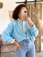 Blouse Altea - Fleurie bleu