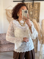 Blouse Cataleya - Dentelle crème