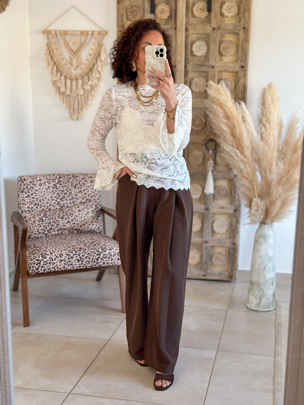 Blouse Cataleya - Dentelle crème