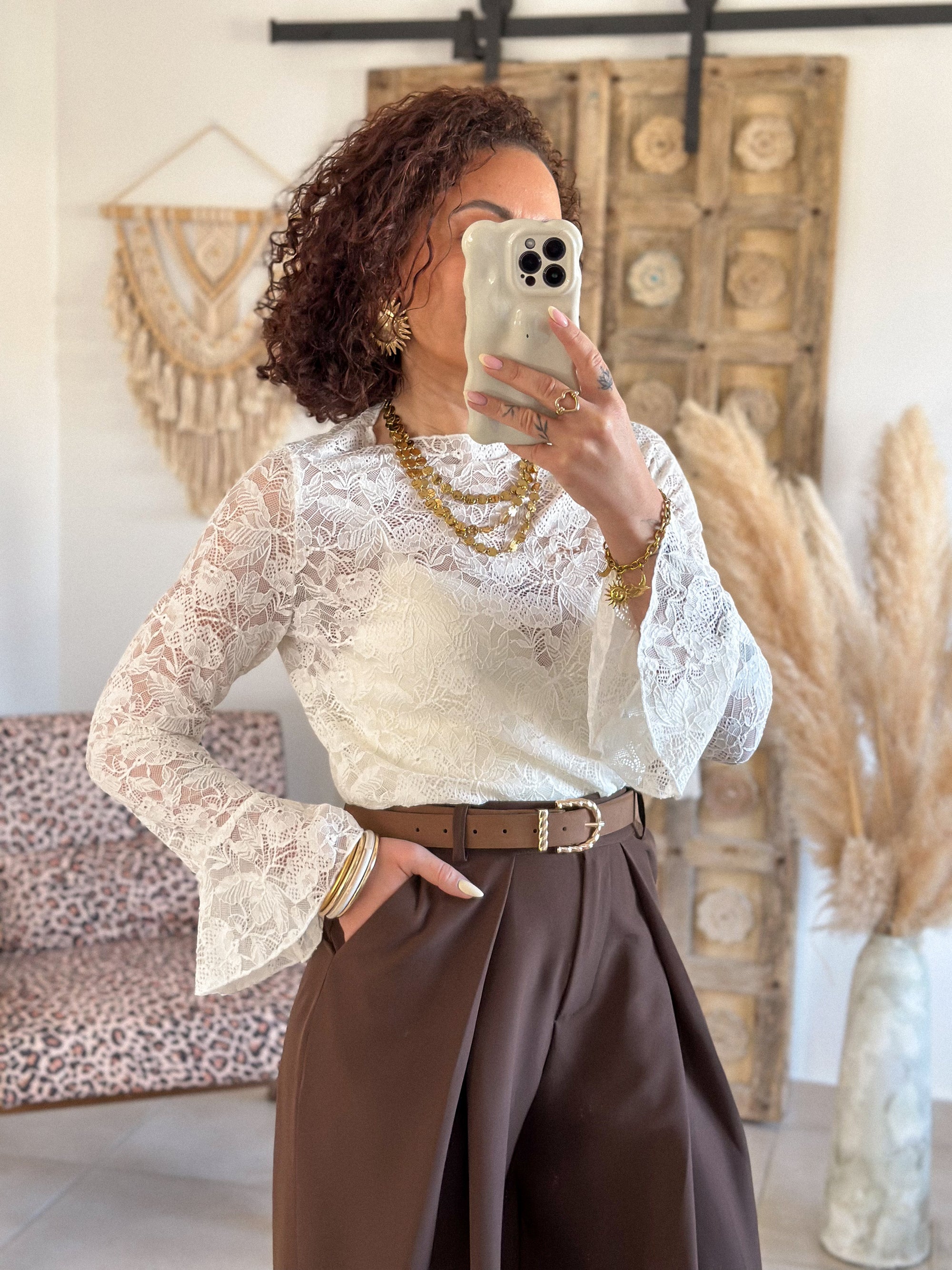 Blouse Cataleya - Dentelle crème