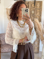 Blouse Cataleya - Dentelle crème