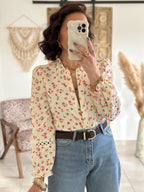 Blouse Fleurine - Gaze de coton fleurie