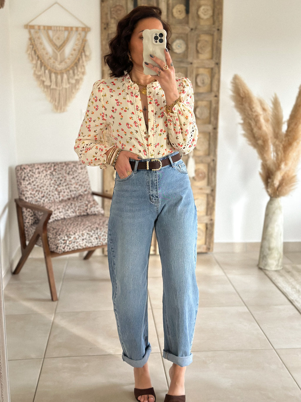 Blouse Fleurine - Gaze de coton fleurie