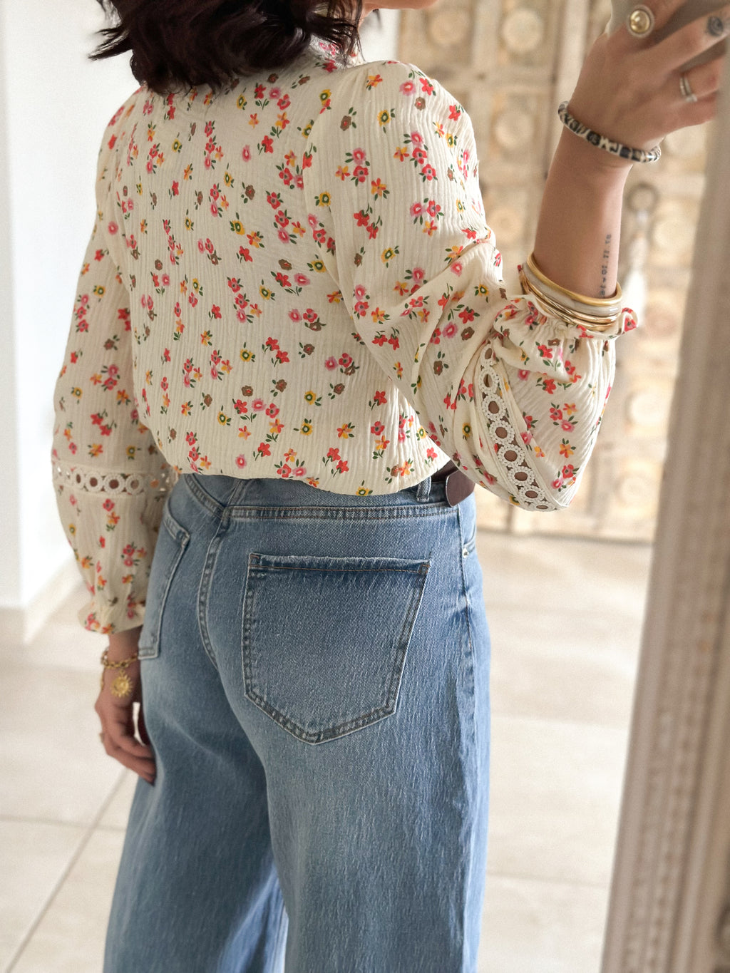 Blouse Fleurine - Gaze de coton fleurie