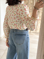 Blouse Fleurine - Gaze de coton fleurie