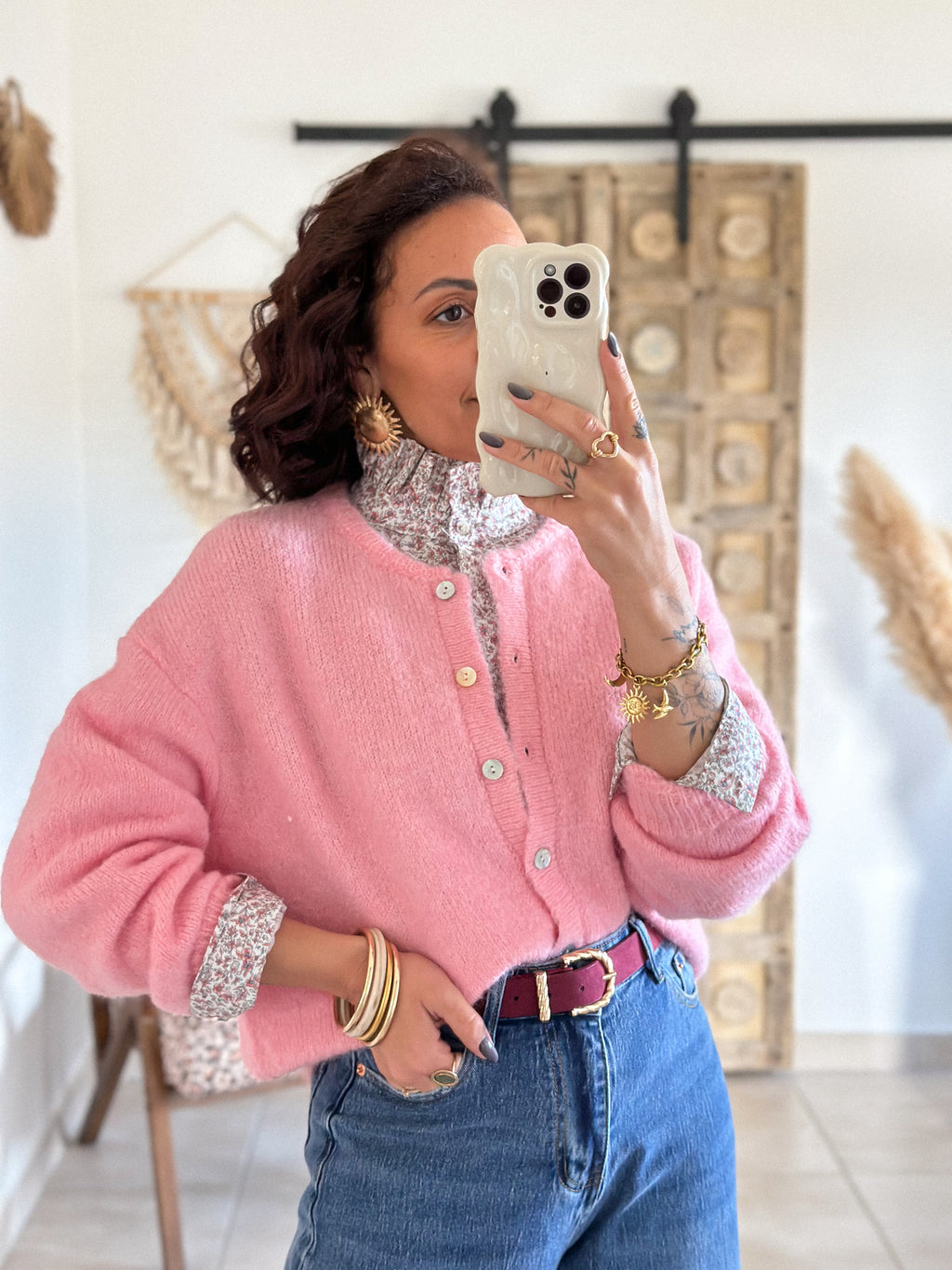 Blouse Libertie - Fleurie col victorien