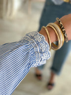 Blouse Diane - Rayée bleue