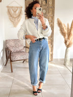 Blouse Diane - Rayée bleue