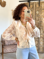 Blouse Stella - Dentelle crème
