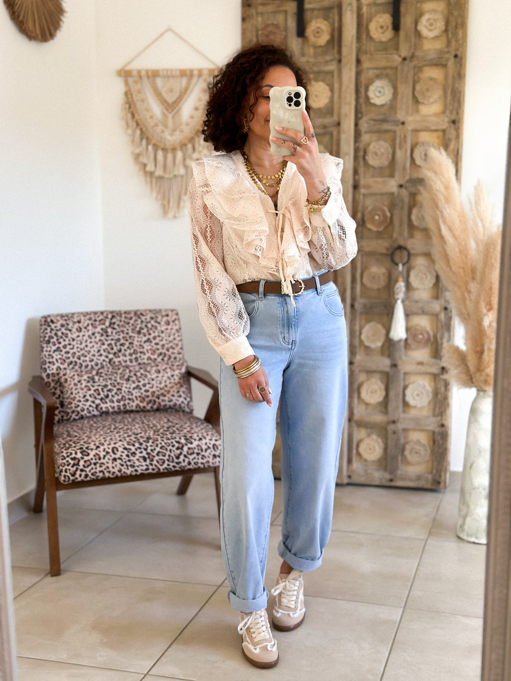 Blouse Stella - Dentelle crème