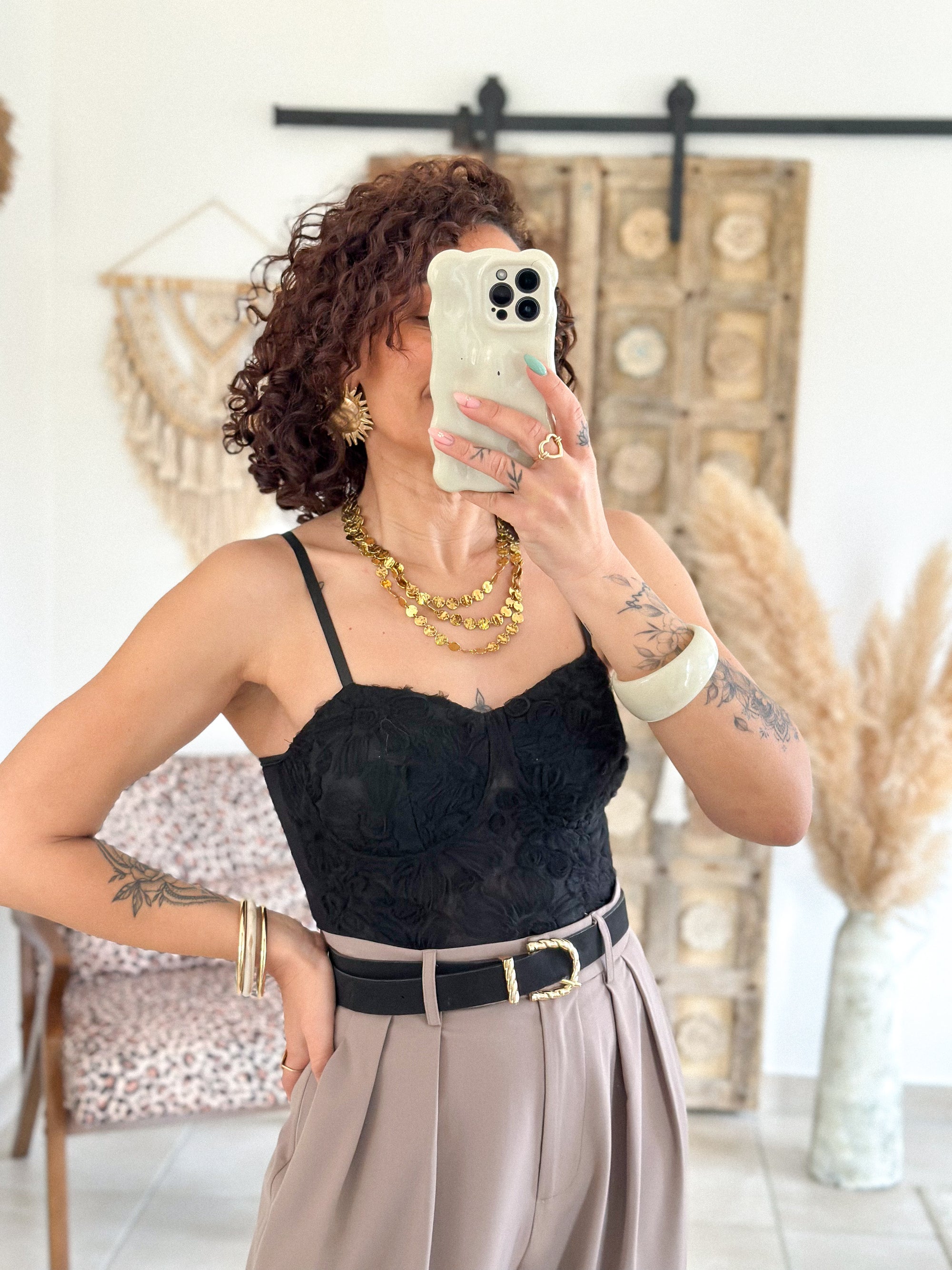 Body Izzie - Dentelle noir
