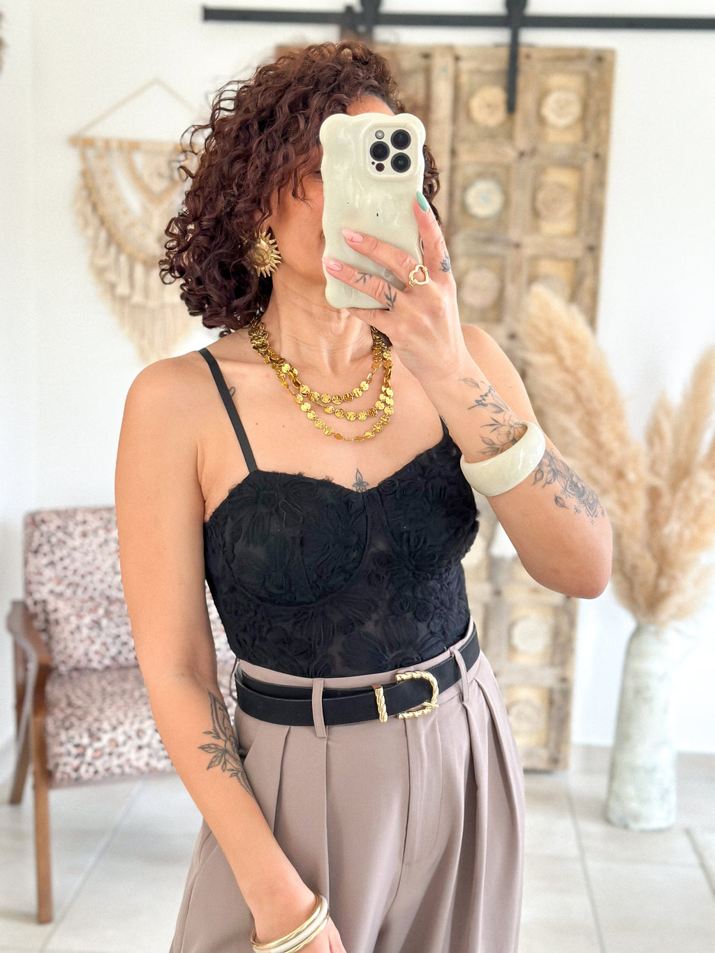 Body Izzie - Dentelle noir