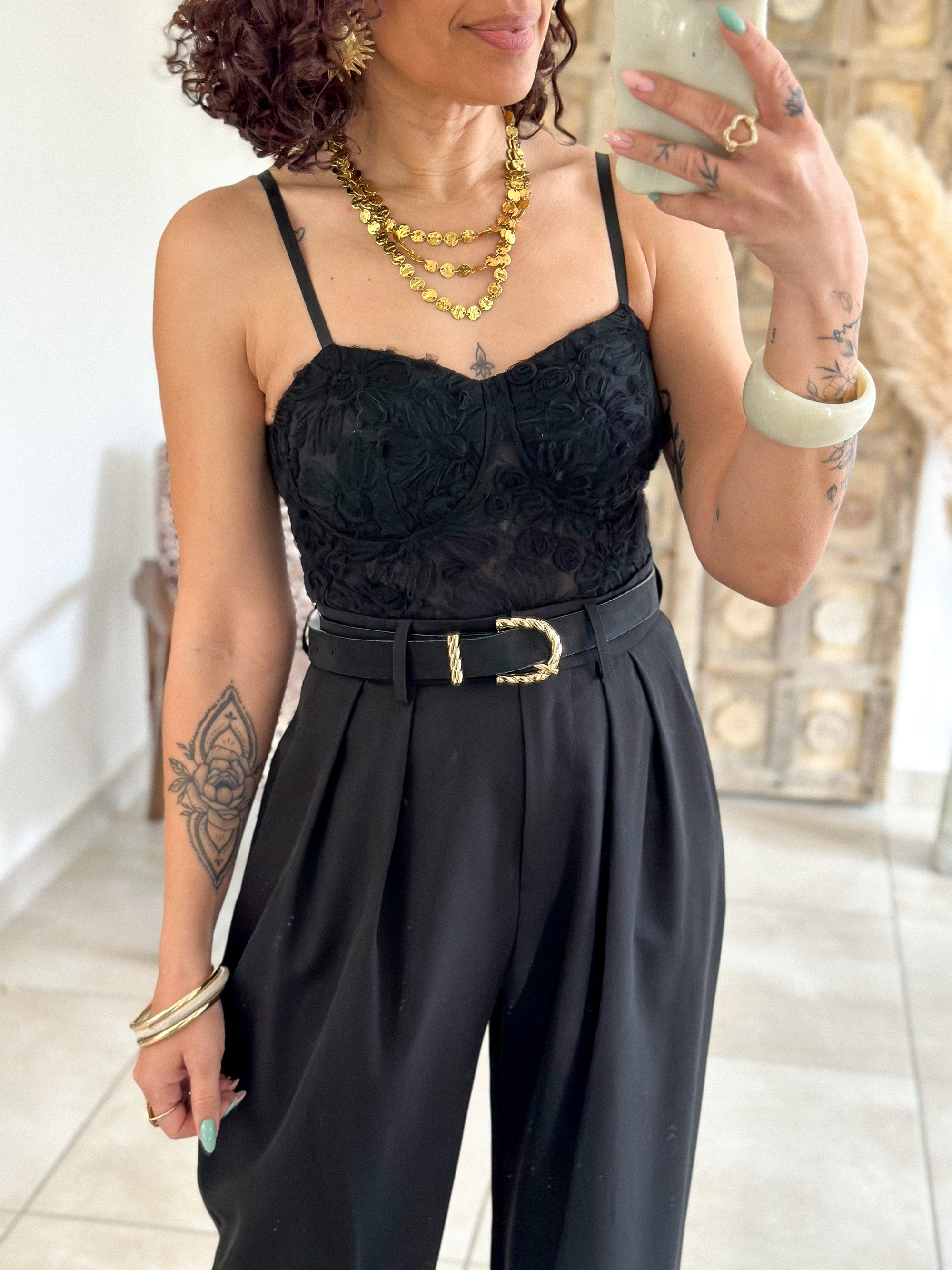 Body Izzie - Dentelle noir