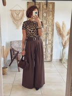 Body Talia – Manches courtes léopard