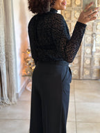 Body Tala - Noir Léopard Velours