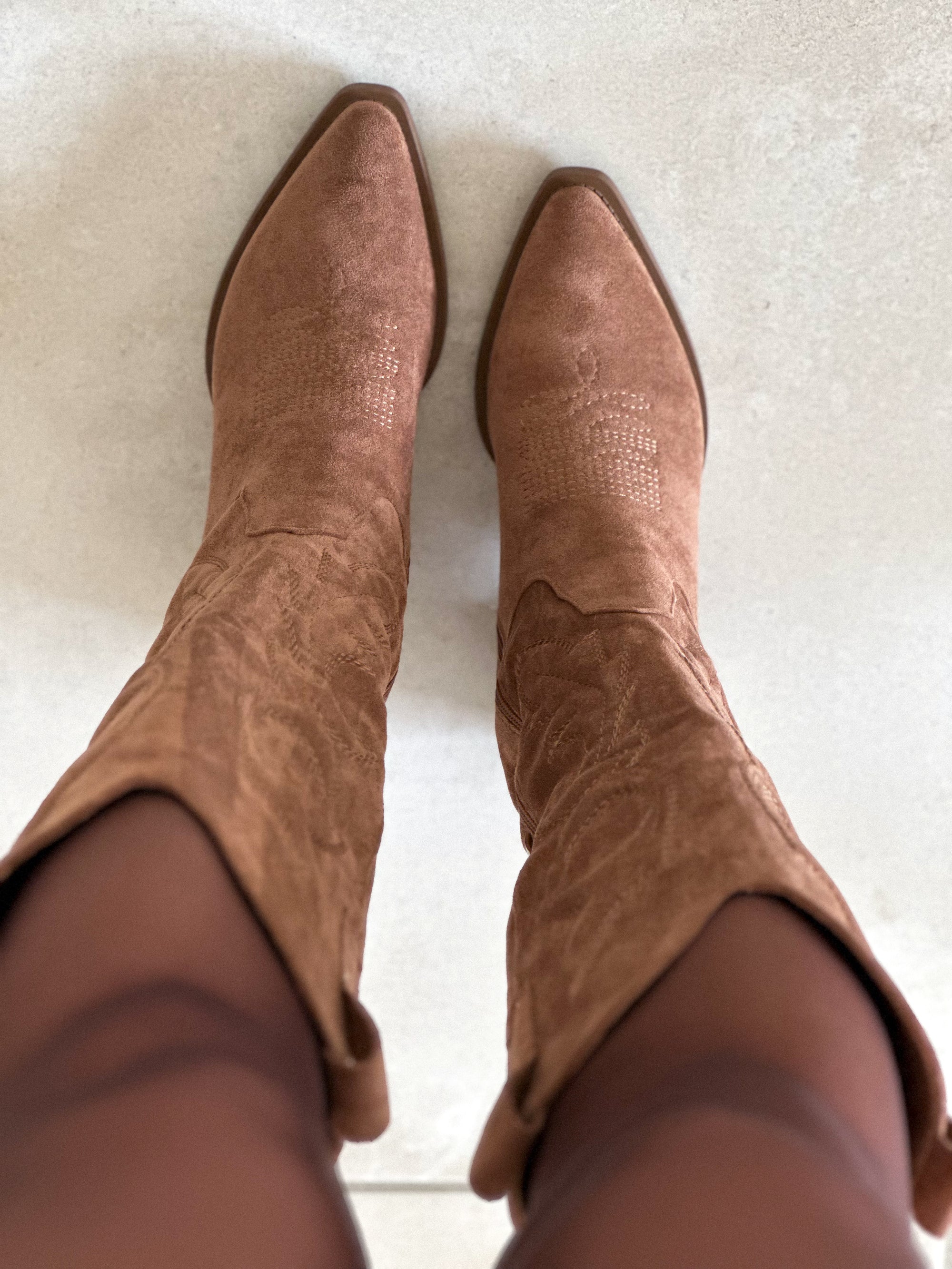 Bottes Beyoncé - Santiag camel