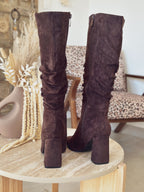 Bottes Alba – Suédine chocolat