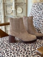 Bottines Nour - Suédine taupe