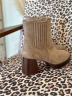 Bottines Nour - Suédine taupe