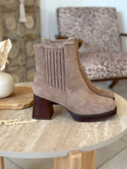 Bottines Nour - Suédine taupe