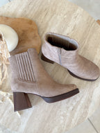 Bottines Nour - Suédine taupe