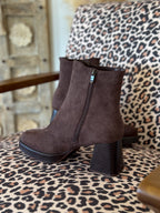 Bottines Nour - Suédine marron