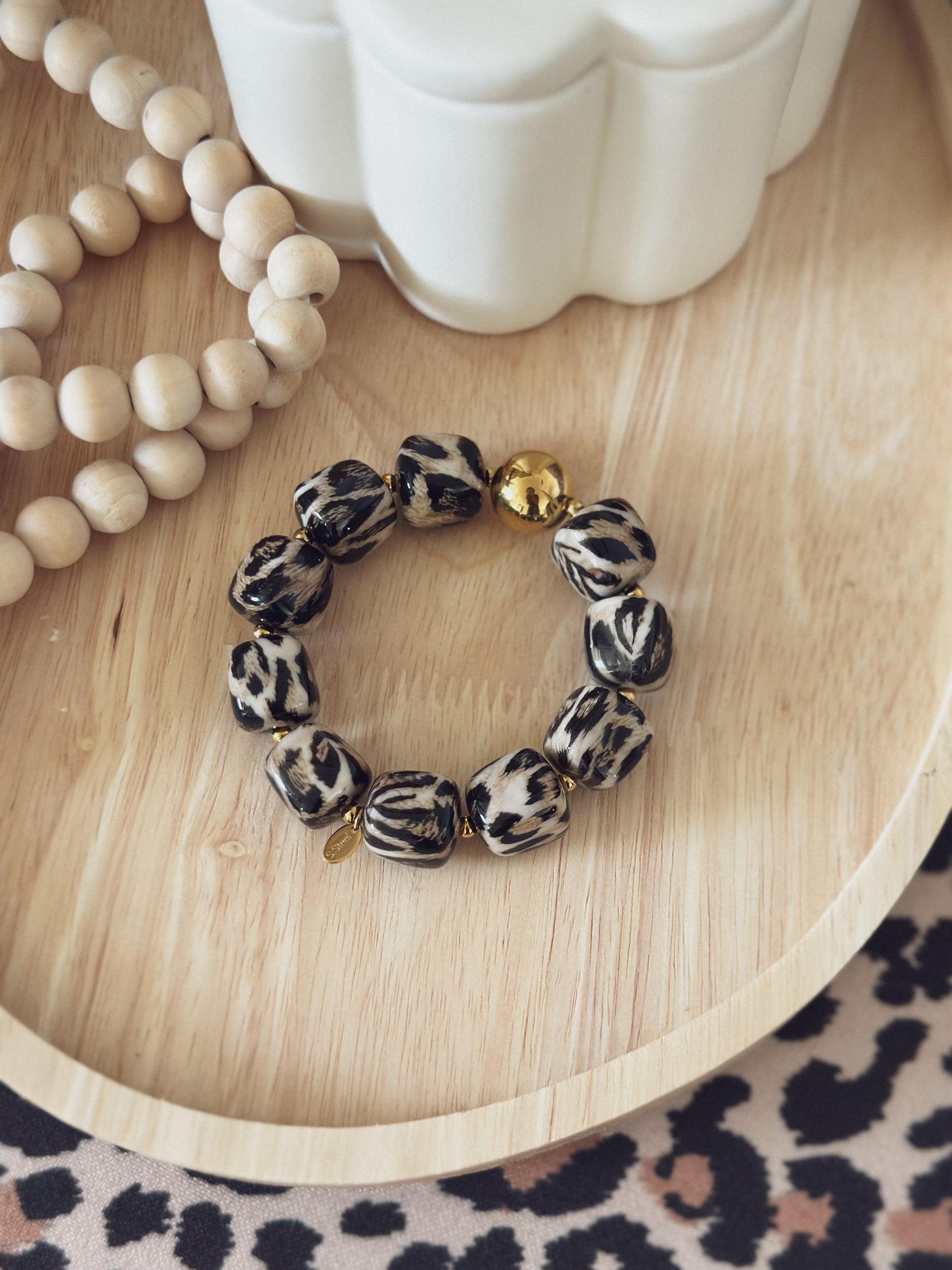 Bracelet Thaïa – Léopard