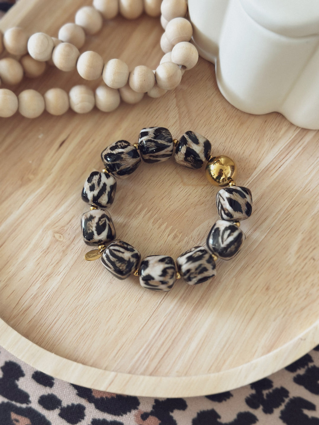 Bracelet Thaïa – Léopard