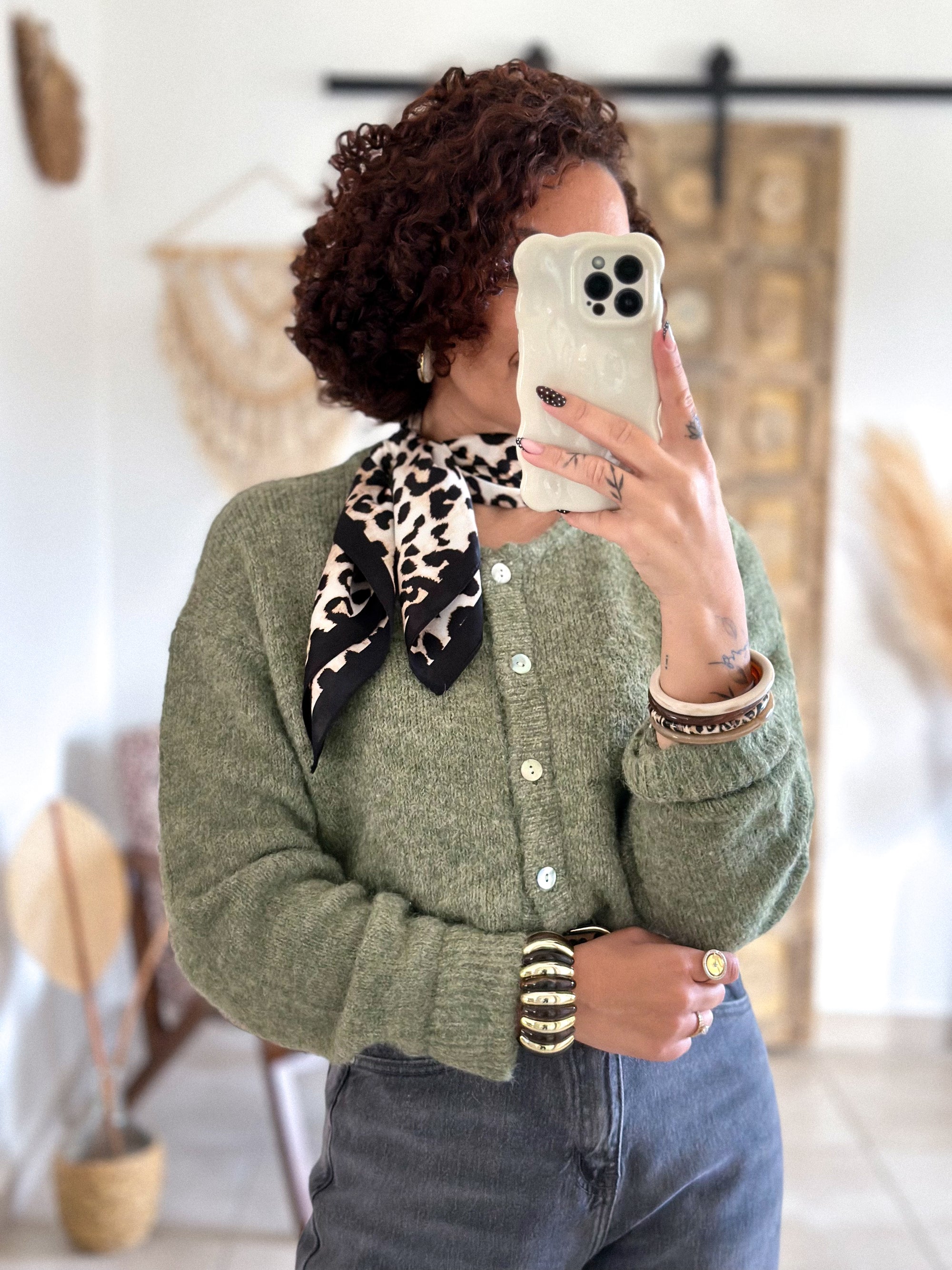 Cardigan Louisa - Olive