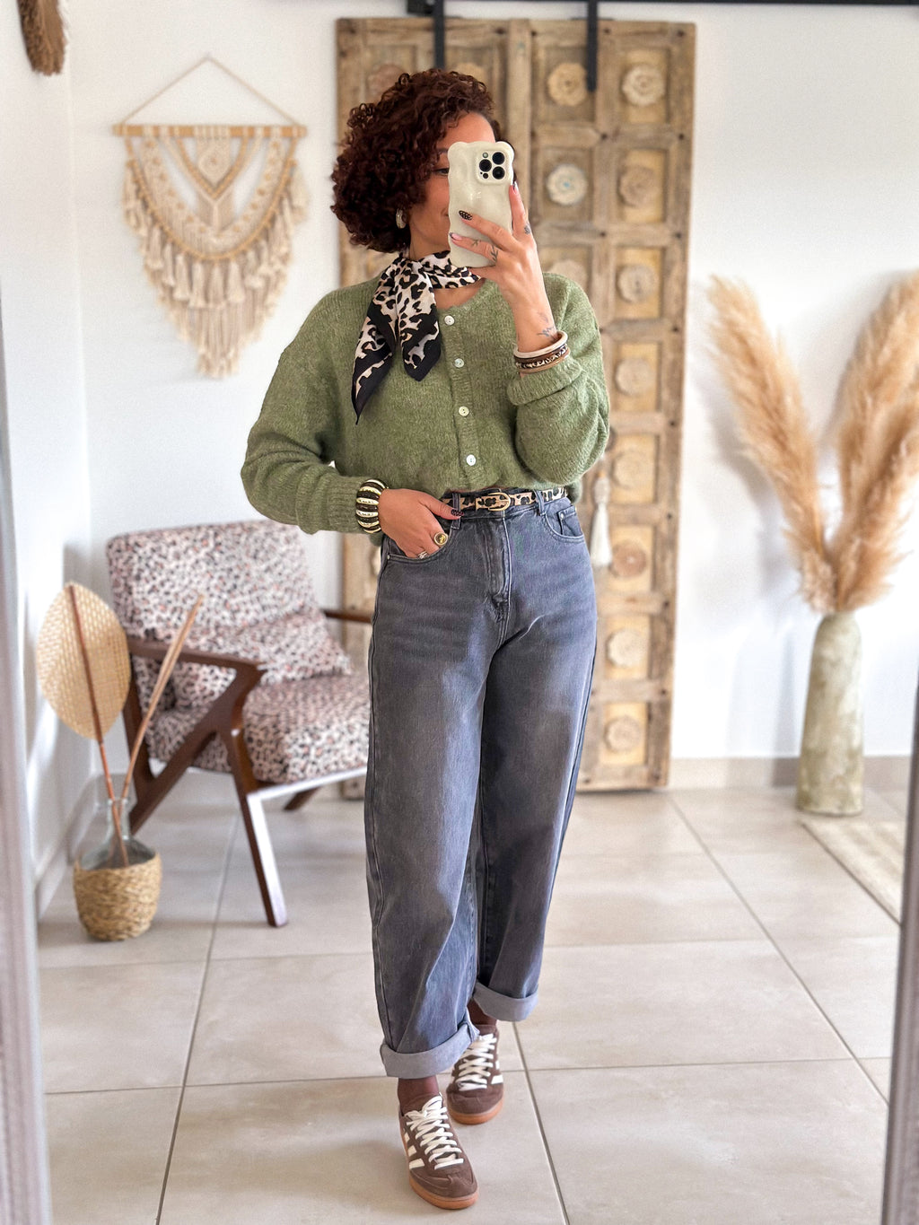 Cardigan Louisa - Olive