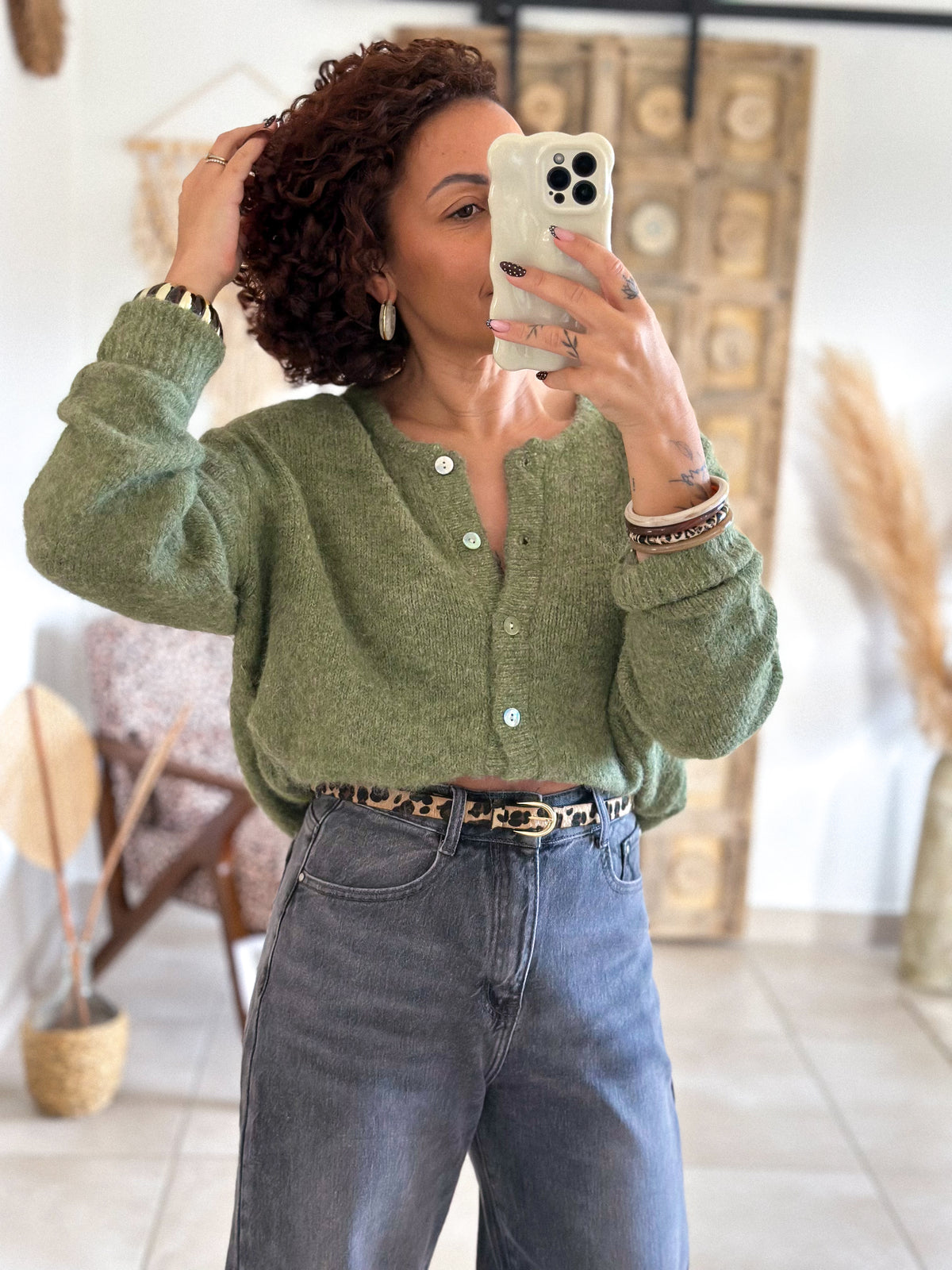 Louisa Cardigan - Olive