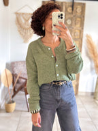 Cardigan Louisa - Olive