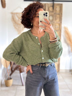 Cardigan Louisa - Olive