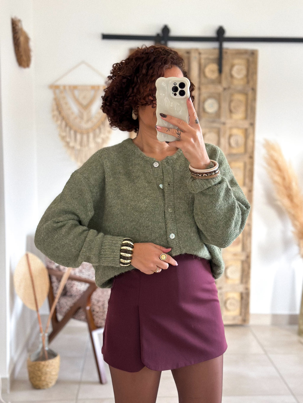 Cardigan Louisa - Olive
