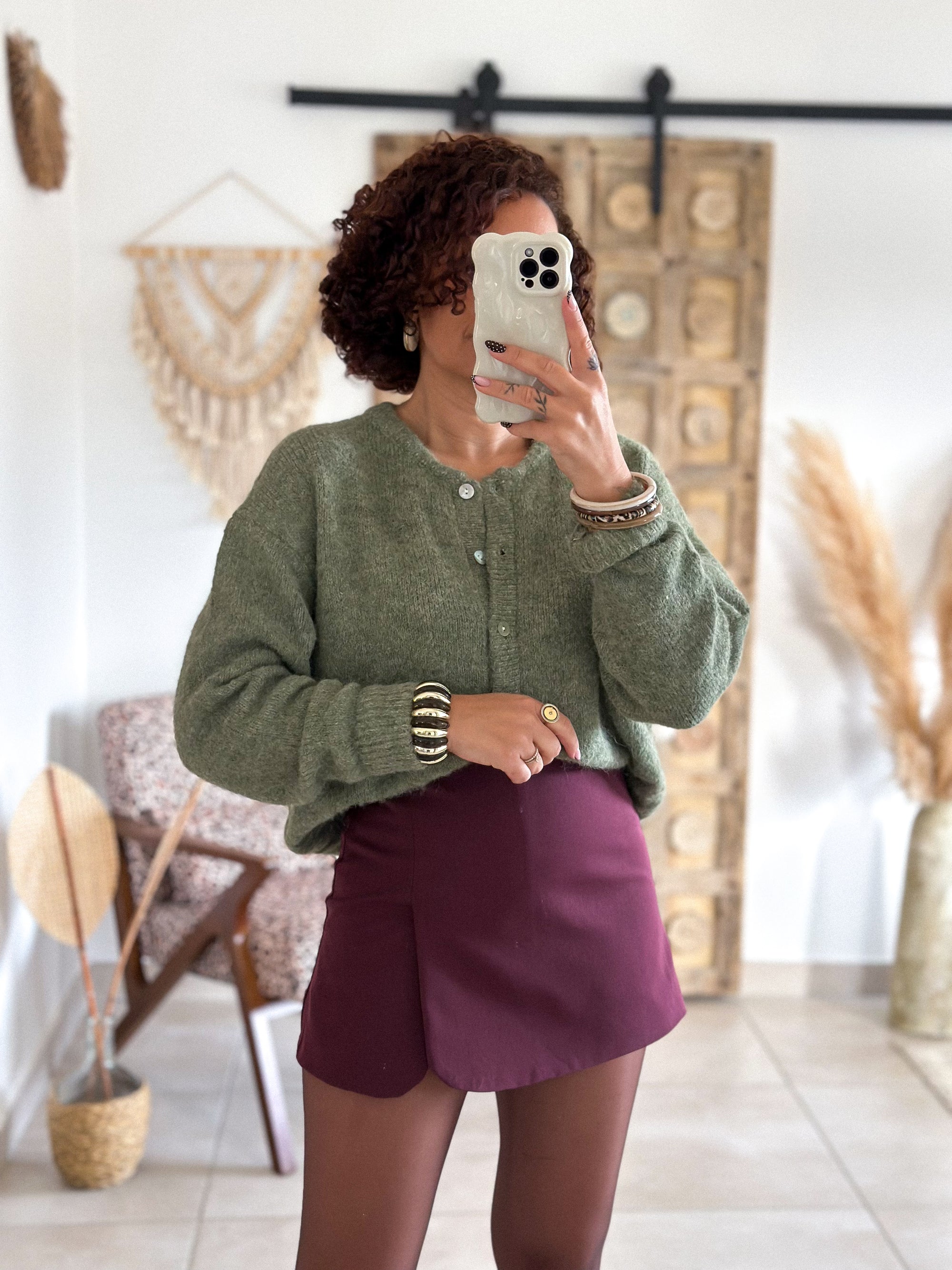 Cardigan Louisa - Olive