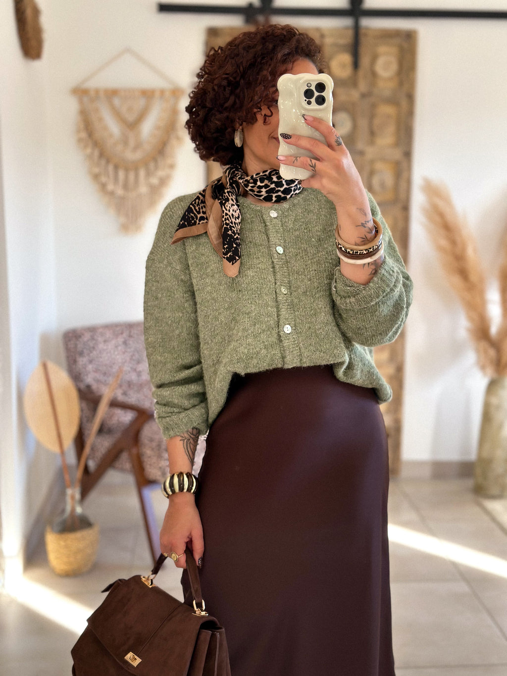 Cardigan Louisa - Olive