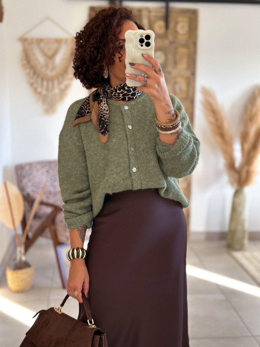 Cardigan Louisa - Olive