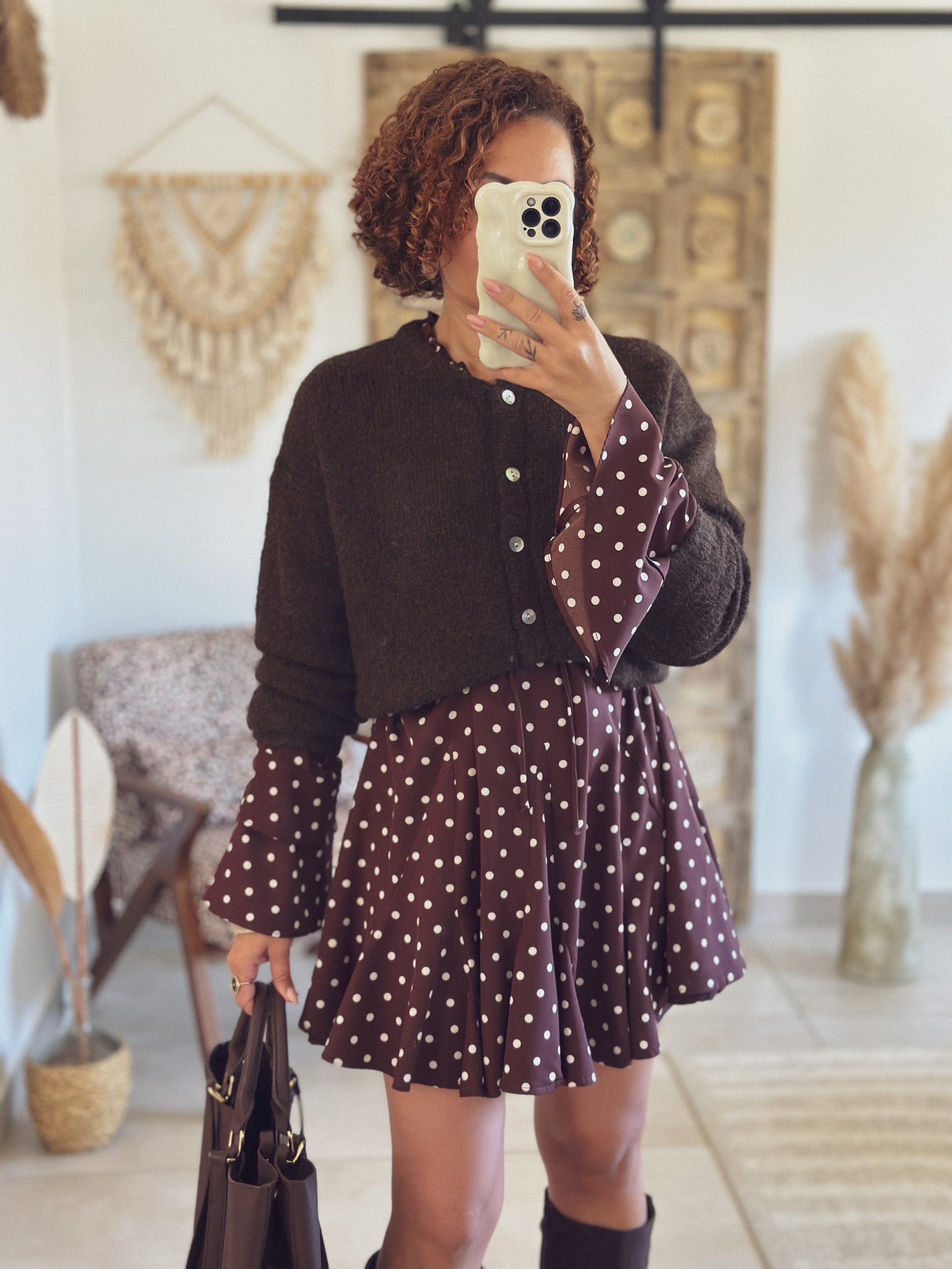 Cardigan Louisa – Chocolat