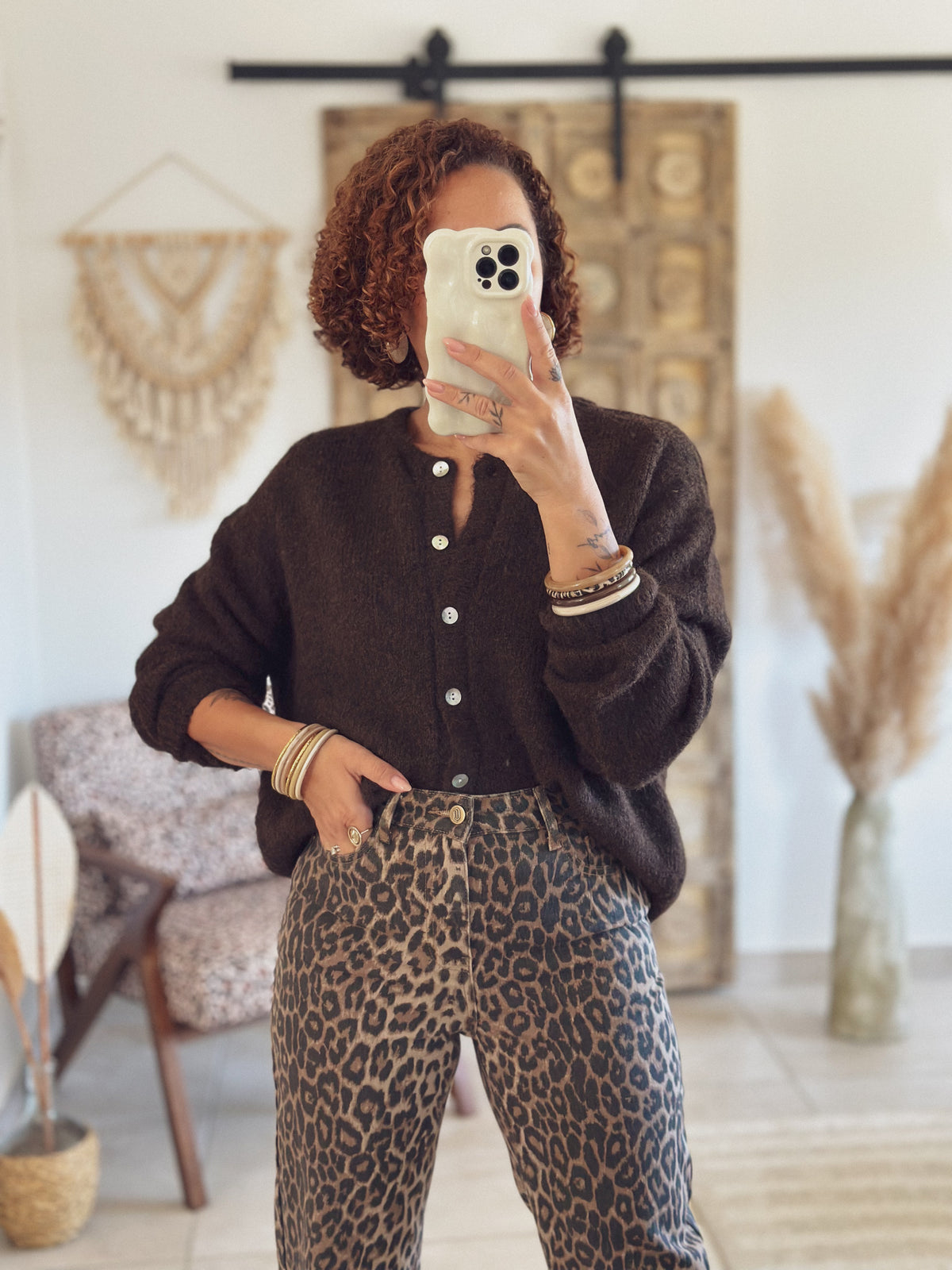 Cardigan Louisa – Chocolate
