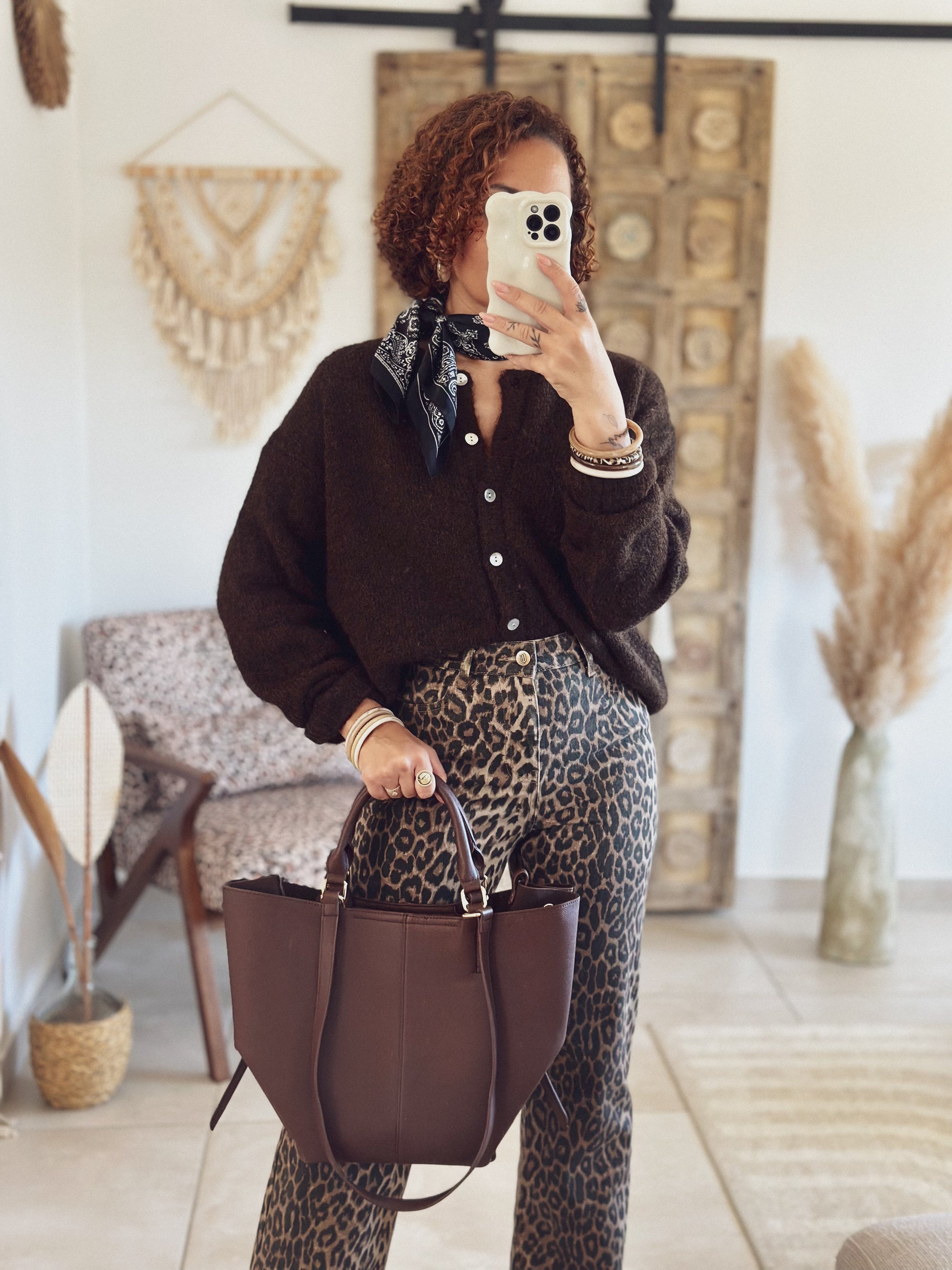 Cardigan Louisa – Chocolat