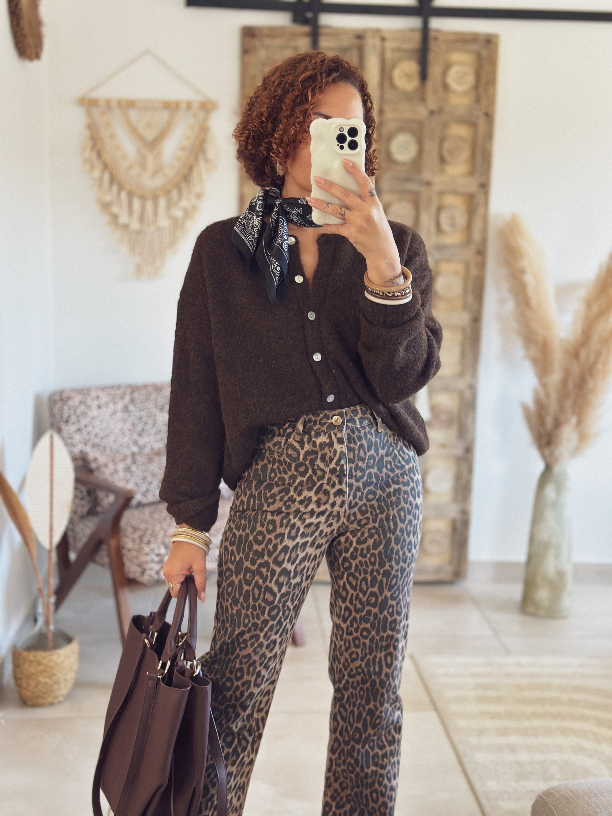 Cardigan Louisa – Chocolat