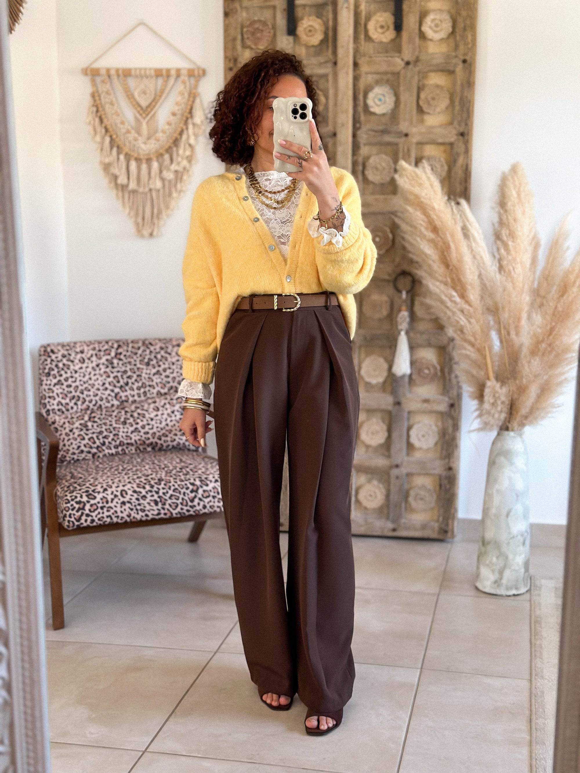 Cardigan Louisa - Jaune