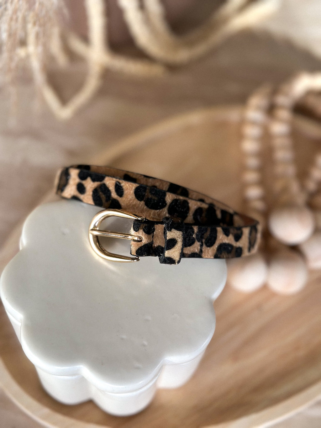 Ceinture Ambre - Léopard