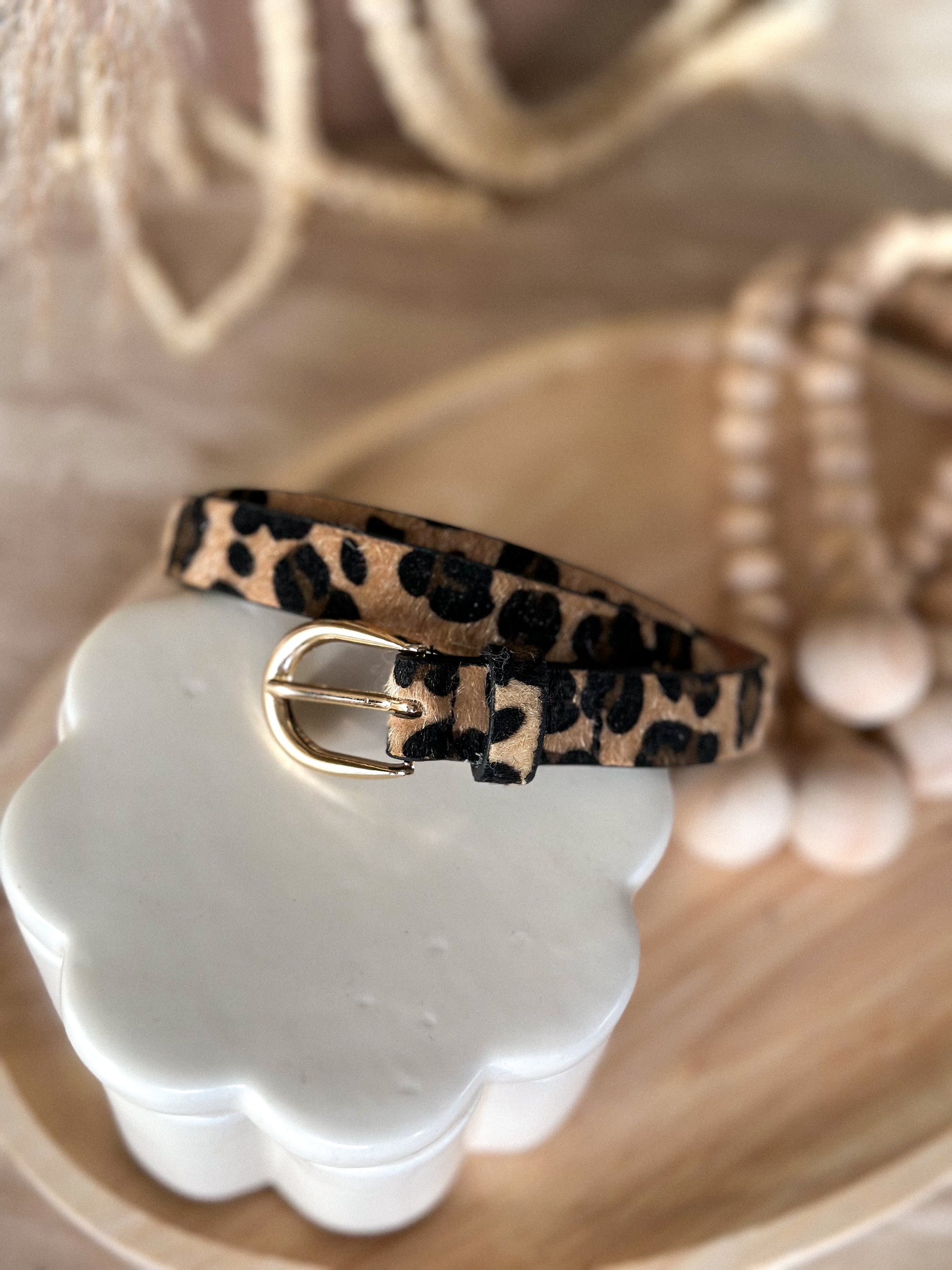 Ceinture Ambre - Léopard