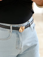 Ceinture Mendi - Cuir noir